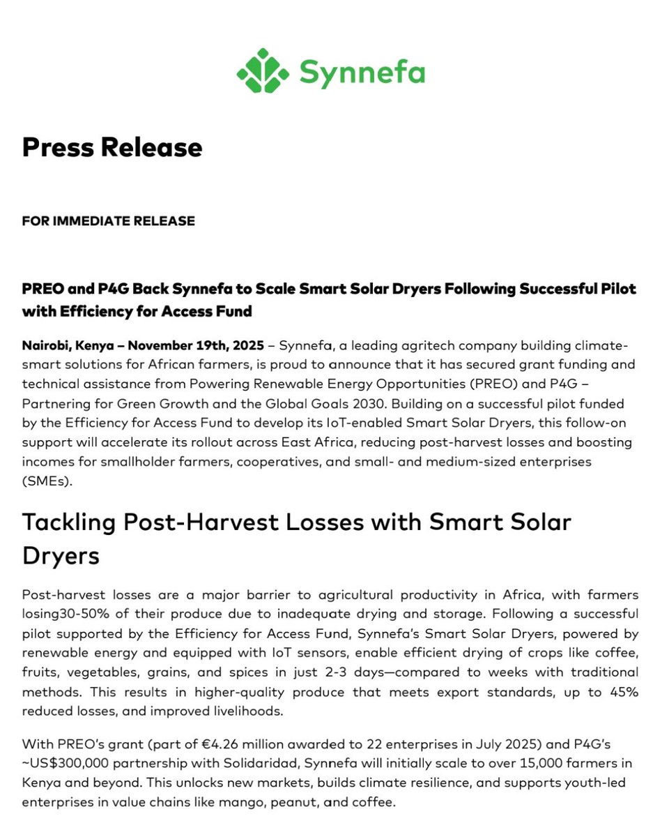 synnefa_KE's tweet image. &quot;News is out. 🔔 Read our latest press release at the link in our bio.
  .
  .
  #PressRelease#Announcement #News #synnefa