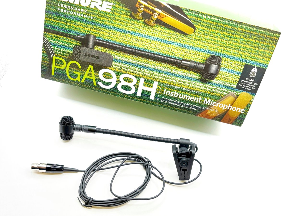 💻デジタル担当の商品紹介🎤】 SHURE PGA98H-TQG 管楽器、木管楽器、金