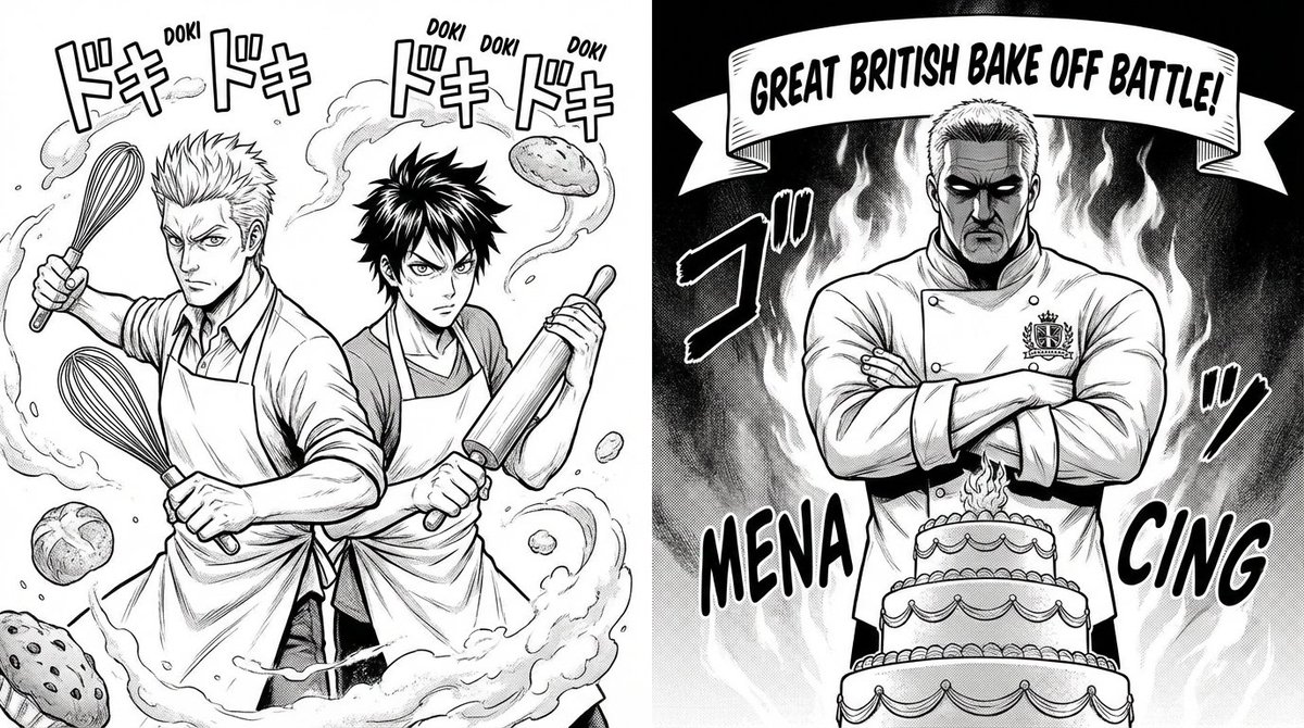 want this manga now #greatbritishbakeoff