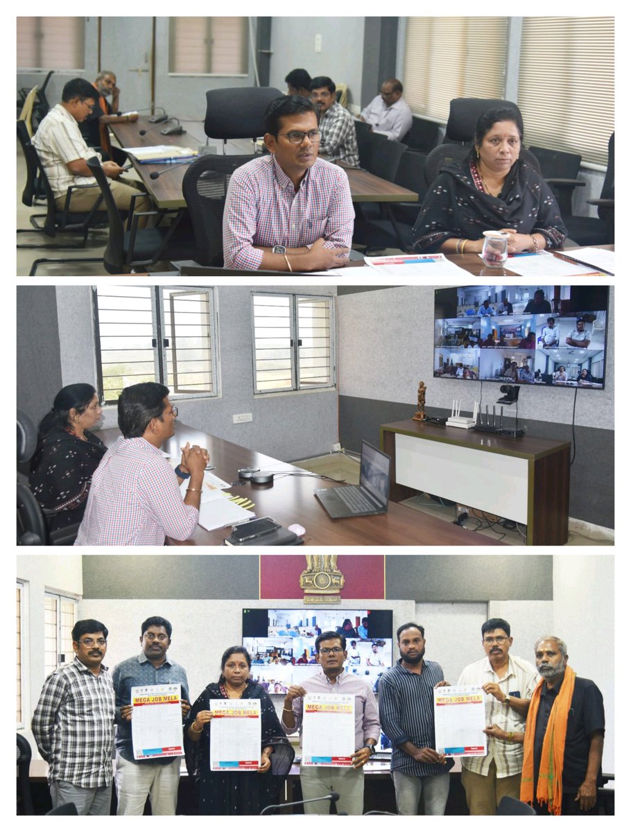ASRDistrict's tweet image. Collector A.S. Dinesh Kumar reviewed ongoing developmental works through a video conference and directed officials to speed up progress. Focus on surveys, anti-adulteration checks, banking services, water sources, and NREGS benefits. #ASR #Development #Paderu
