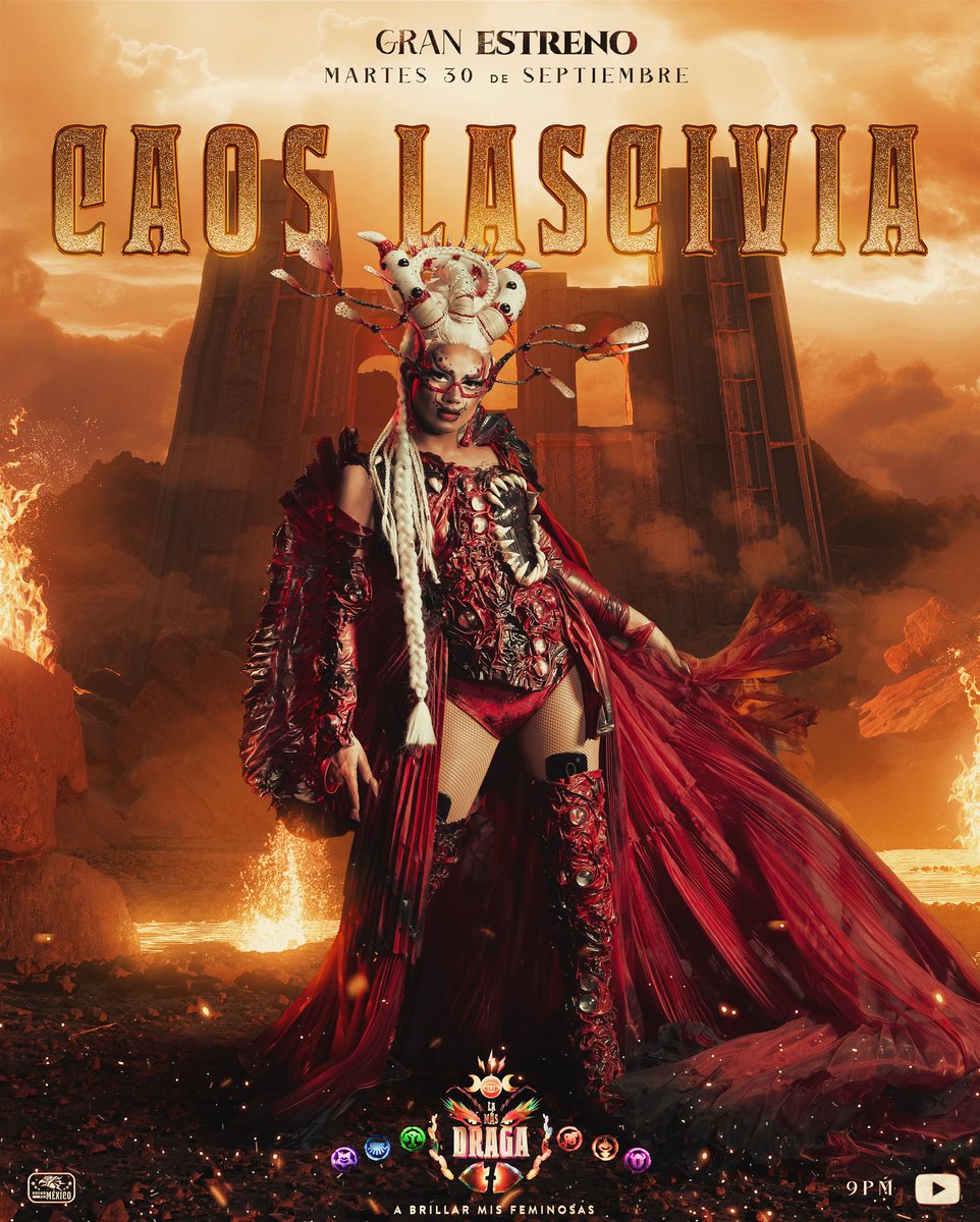 DragBasee's tweet image. Caos Lascivia &amp;amp; Calypso ware eliminated in episode 9 of La Más Draga 7 &quot;La Más Lupita&quot;. 
#LMD7