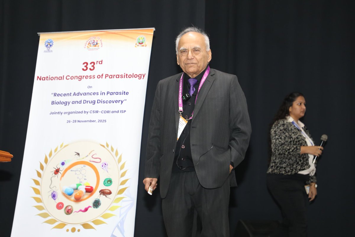 cdriacademy's tweet image. Prof. NK Ganguly delivering the inaugural lecture at the 33rd National Congress of Parasitology @CSIR_CDRI @ISPParasitology