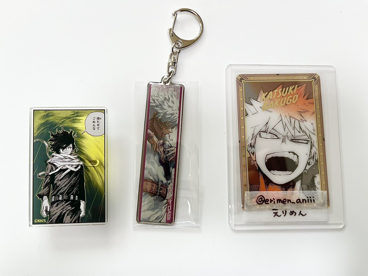 僕のヒーローアカデミア　原画展　メタルキーホルダー　アクリルバッジコレクション 僕のヒーローアカデミア』メタルキーホルダーコレクション KEY