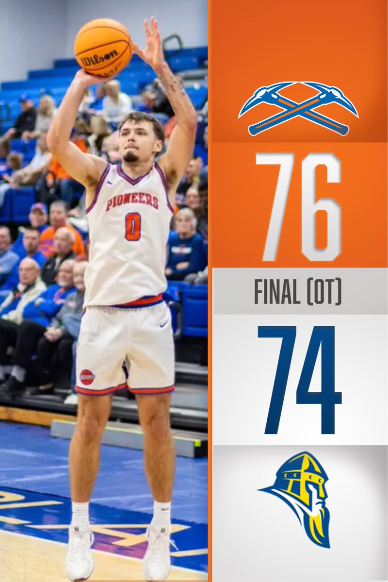 Bristol Lewis knocks down go-ahead THREEEEE for <a href="/UWPlattMBB/">UW-Platteville Men’s Basketball</a>’s 76-74 overtime win against Augustana!!!