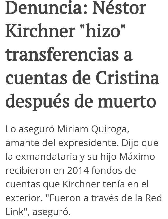 Al final los militantes tenían razón y Néstor Kirchner no se murió, anduvo firmando los libros societarios de Hotesur en el 2011 y haciendo transferencias millonarias en 2014. Gorillas ven que con voluntad todo se puede. 😂🤣😂🤣