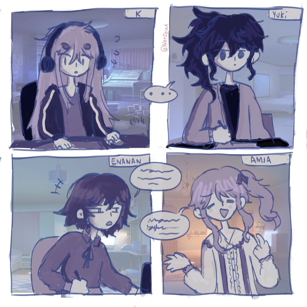 norfoux's tweet image. #25jiShipWeek Day 7 : ❄️🎼🎨🎀

 #いいニーゴの日 #prsk_FA