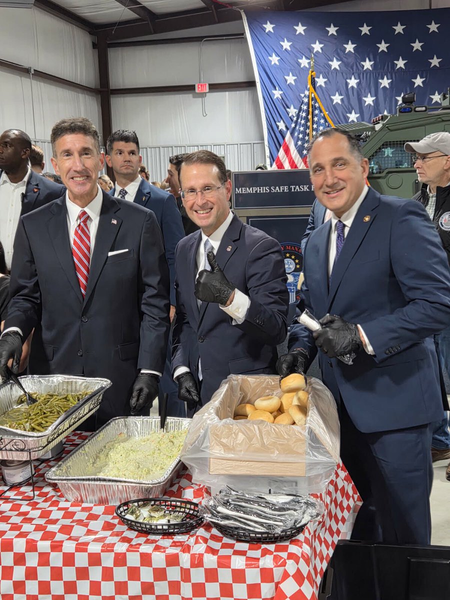 President Donald J. Trump and Attorney General Pam Bondi, along with the U.S. Marshals Service and the Memphis Safe Task Force, are making Memphis safe again! I’m honored to be back and part of the DOJ team. 🇺🇸