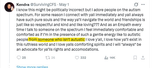 ScamFinderSam's tweet image. Here she goes again with the autistic lie. If you have Autism and are following this person, she DOES NOT HAVE IT. She fakes all these things to draw people in to her account so you feel for her &amp;amp; donate to her scam campaigns. She has schizoaffective disorder!

#AuDHD #Autism