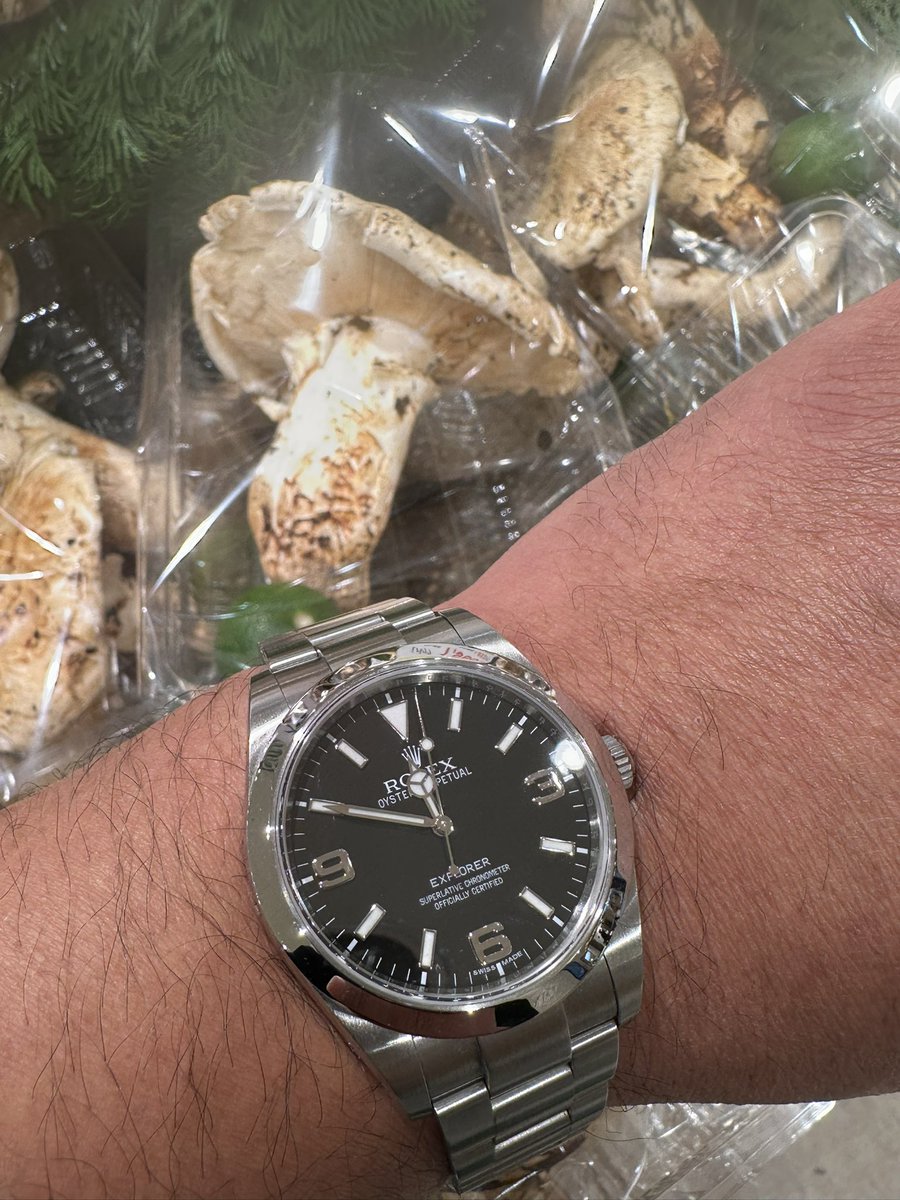 hir_o_system's tweet photo. そろそろ松茸もシーズン終わりかな
もう一回くらい松茸ご飯しようかな😊
#ROLEX #ロレックス #エクスプローラー1
#ex1 #214270 #EXPLORER1 #エクスプローラー https://t.co/aThi9f5TsK