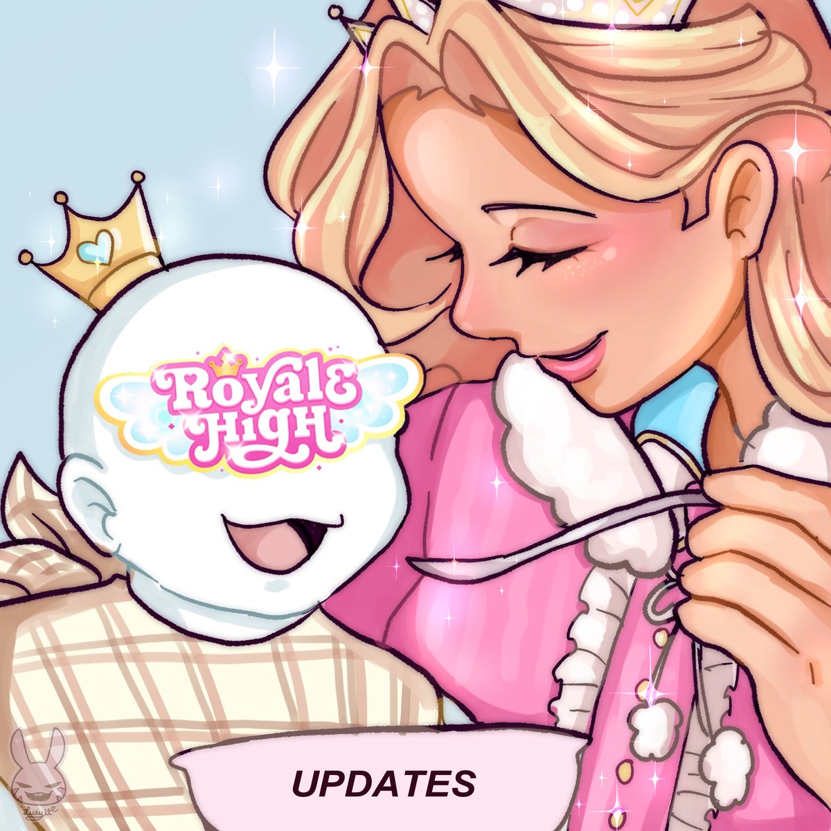 👑How we feel now that Barbie is feeding us ❤
#royalehigh #royalehighart