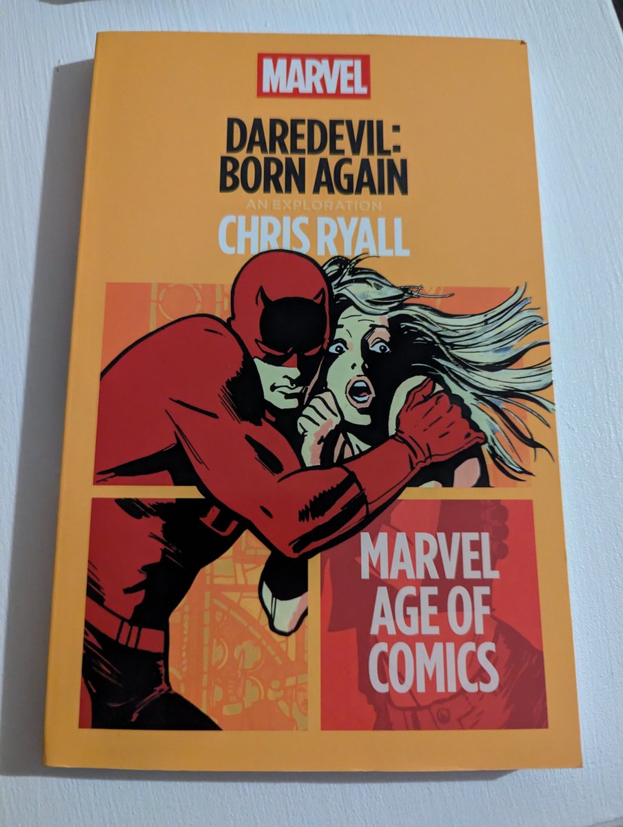 manwithoutfear's tweet image. Got the new Marvel Age of Comics Daredevil: Born Again book by Chris Ryall. Didn&apos;t realize the book was smaller than the Marvel Premier Collection size (second pic for comparison)