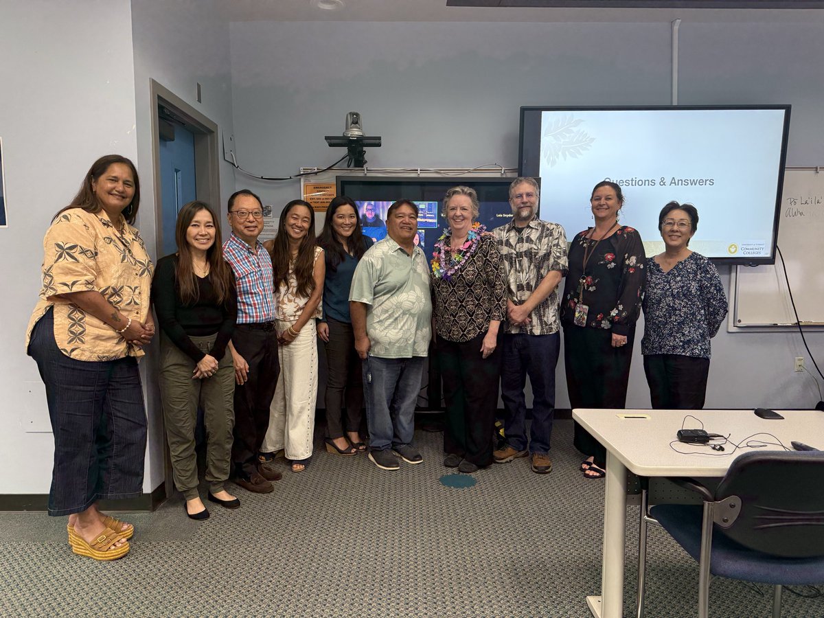 Iterim VP UH Community College Teraoka delivers her last CC presentation at UHMC.  Enjoy your retirement!
