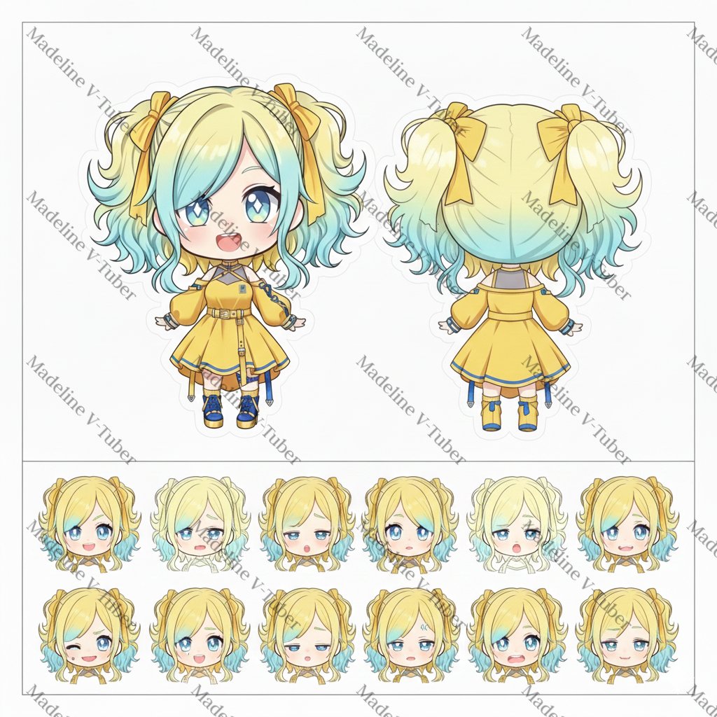 madelinevtuberr's tweet image. Chibi sheet finished   Dreamy pastels + expressive details. DM for  Perfect for rigging + branding. DM to secure your  commission! #VTuberSheet #VTuberDesign