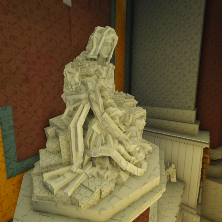 AtsuyaRoblox's tweet image. Pietà built in parts

(has a few hexagon meshes instead of cylinders on the faces 🤫)
#roblox #robloxdev