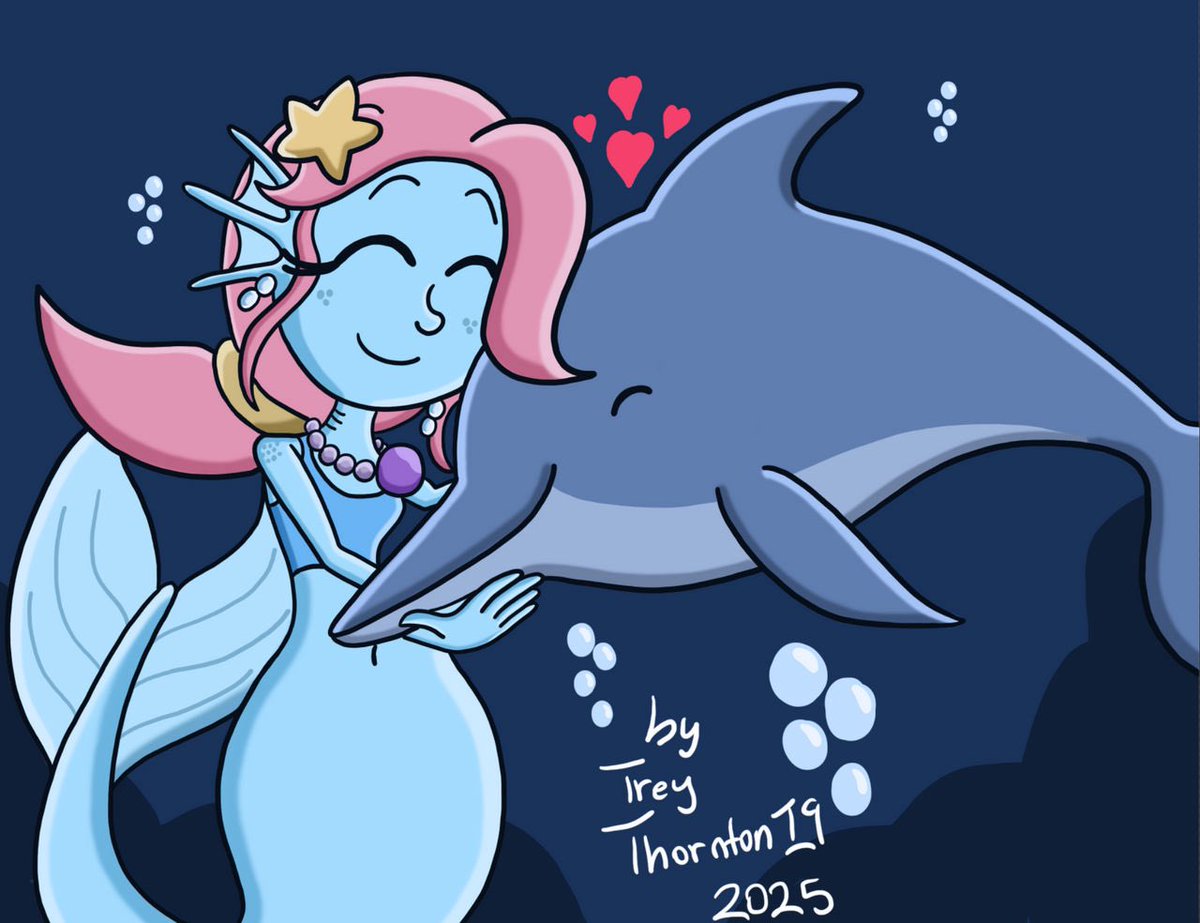 artisttreyIII's tweet photo. Merlin and Dolphin 🐬❤️
#ocs #occharacters #originalcharacter #mermaid #dolphin #art #arts #artists https://t.co/pOFDKGJvgf