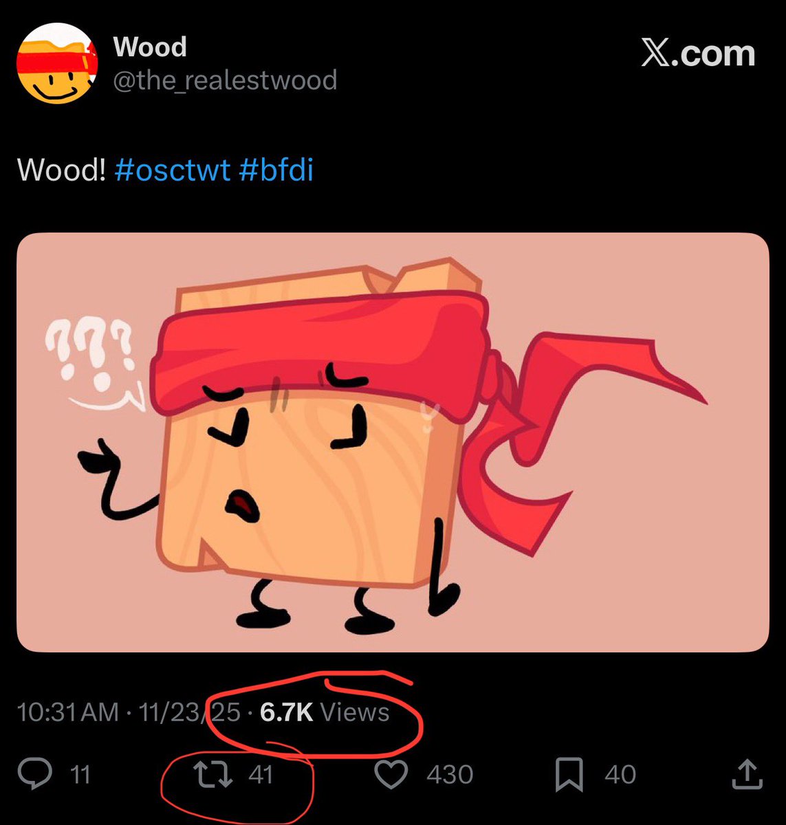 Wood tweet media