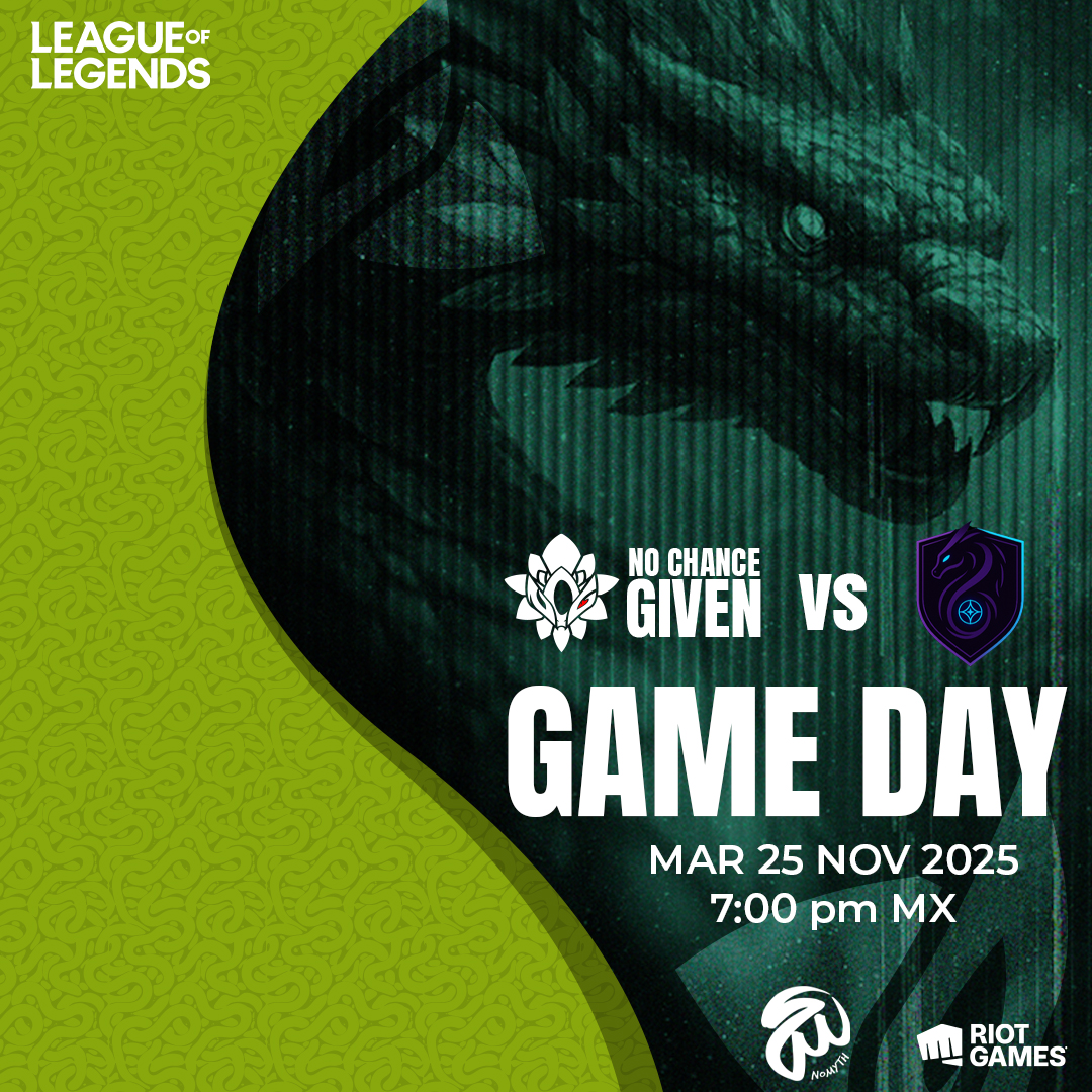 🔥 ¡HOY JUEGA LA ACADEMY DE NCG! 🔥
Nuestro escuadrón salta a la grieta para enfrentarse a Aether Abyss en la <a href="/nomyth_la/">Nomyth</a> 👊⚔️
📺 Transmisión: twitch.tv/nomyth_la
⏰ No te lo pierdas, que se viene partidazo.

💙 #NCG #NoMythLA #LeagueOfLegends