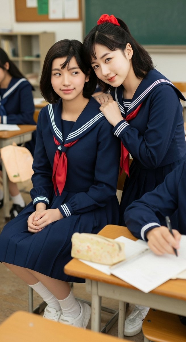 Poyom_f's tweet image. #AIart #AI美女 #AIイラスト
繭美子「歩詠て優しい! チラッ👁」