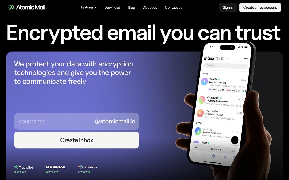 rainattack's tweet image. Just found out @atomic_mail 

Encrypted email, from Estonia.

-
atomicmail.io

#atomicmail #encrypted #encryptedemail