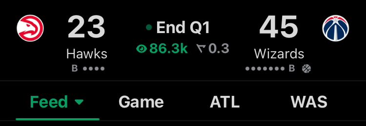1-11 team beating an 11-7 team by 22 in the first quarter… the East isn’t a real place