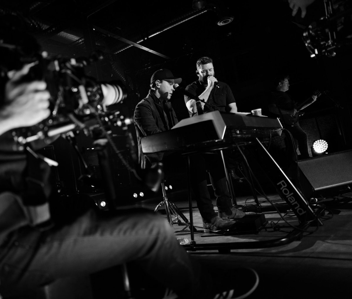 .<a href="/GavinDeGraw/">Gavin DeGraw</a> and Chris Young
Filming CMT Crossroads, Nashville, TN
November 25, 2019
📷: Chris Young