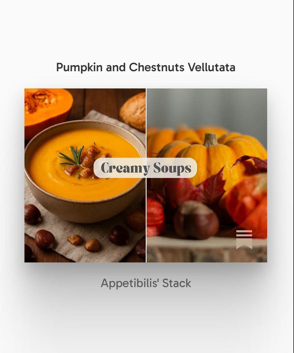 FoodMeditations's tweet image. The velvety sweetness of pumpkin envelops the floury notes of chestnuts and the balmy and pungent aroma of fresh rosemary.

This vellutata (velouté) is the perfect dish for those cozy evenings, and it pairs wonderfully well with the comforting warmth of a lit fireplace.
Check…