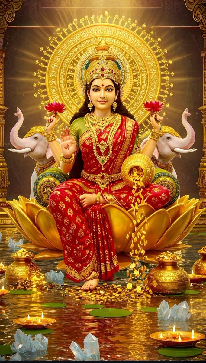 माता लक्ष्मी की कृपा से जीवन में कभी कमी नहीं रहती‚ जहाँ भक्ति होती है वहाँ समृद्धि स्वयं आती है।

जय माता लक्ष्मी 🙏