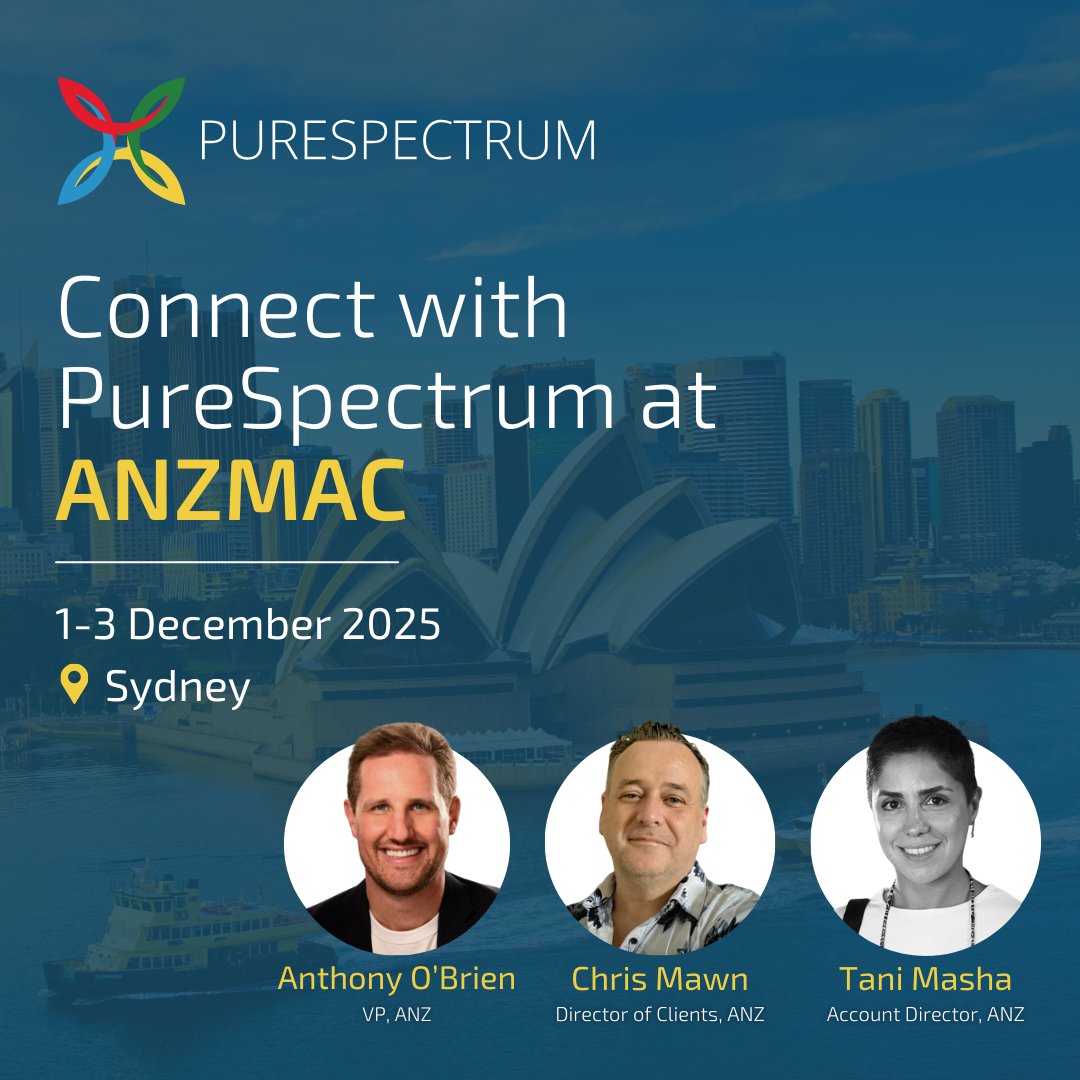 purespectrum_'s tweet image. ANZMAC, here we come! PureSpectrum is proud to sponsor this year’s conference. Stop by our table to meet Anthony O&apos;Brien, Chris Mawn and Tani Masha, pick up some swag, and learn about the great innovations we’re bringing in 2026. #PureSpectrum #ANZMAC