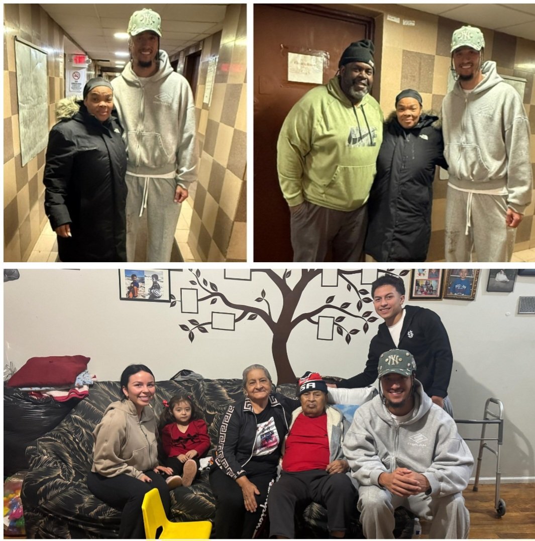 Wanted to take a moment to thank <a href="/IsaiahHodgins/">Isaiah Hodgins</a> &amp; his wife for blessing two families in need this Thanksgiving. The Hodgins family delivered much needed groceries with all the trimmings. Thank you so much, #89. Truly God’s work.
#NYGiants #Giants #nyg #Thanksgiving #SV #Sufern