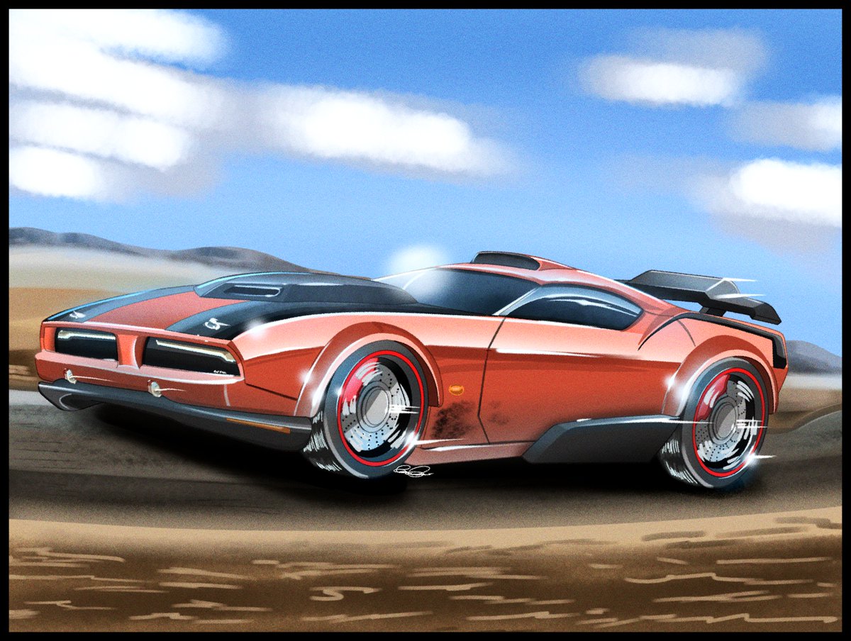 A quick sketch of Fast-Fish, for me one of the most beautiful #HotWheels designs.

#doodleart #digitalart