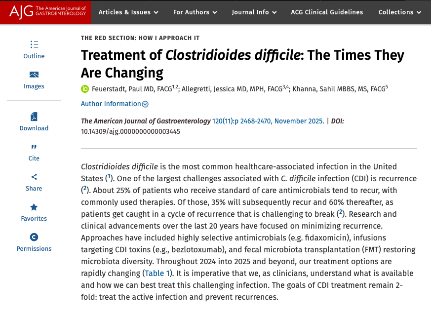 AliSMV7's tweet photo. Treatment of Clostridioides difficile : The Times They Are Changing

https://t.co/bLJ0vfQaQK https://t.co/haEPoJF4f5