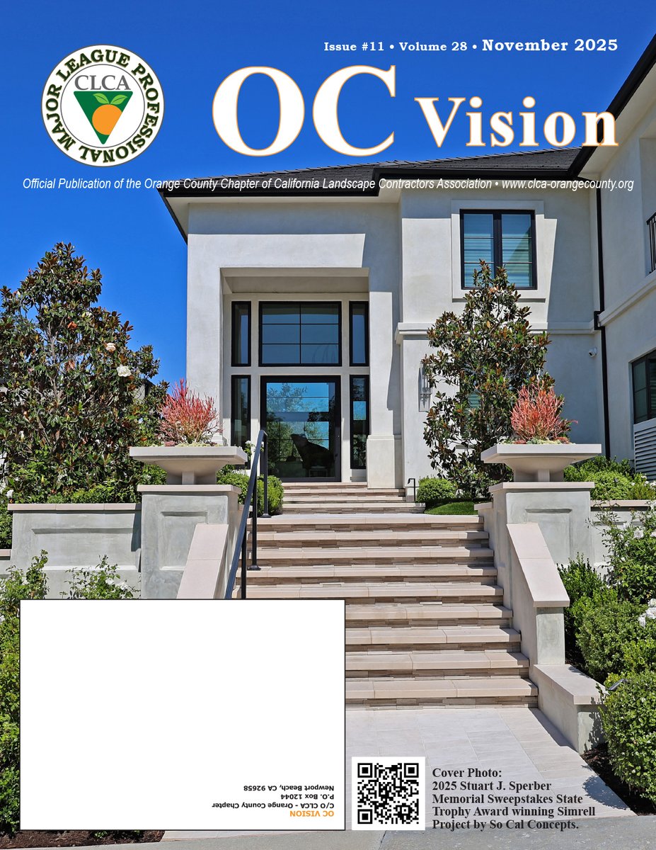 The most recent issue of the OC Vision is available to read online. Check it out at static1.squarespace.com/static/5f90fb4…

Cover Photo: 2025 Stuart J. Sperber Memorial Sweepstakes Trophy Award winning Simrell Project by So Cal Concepts.