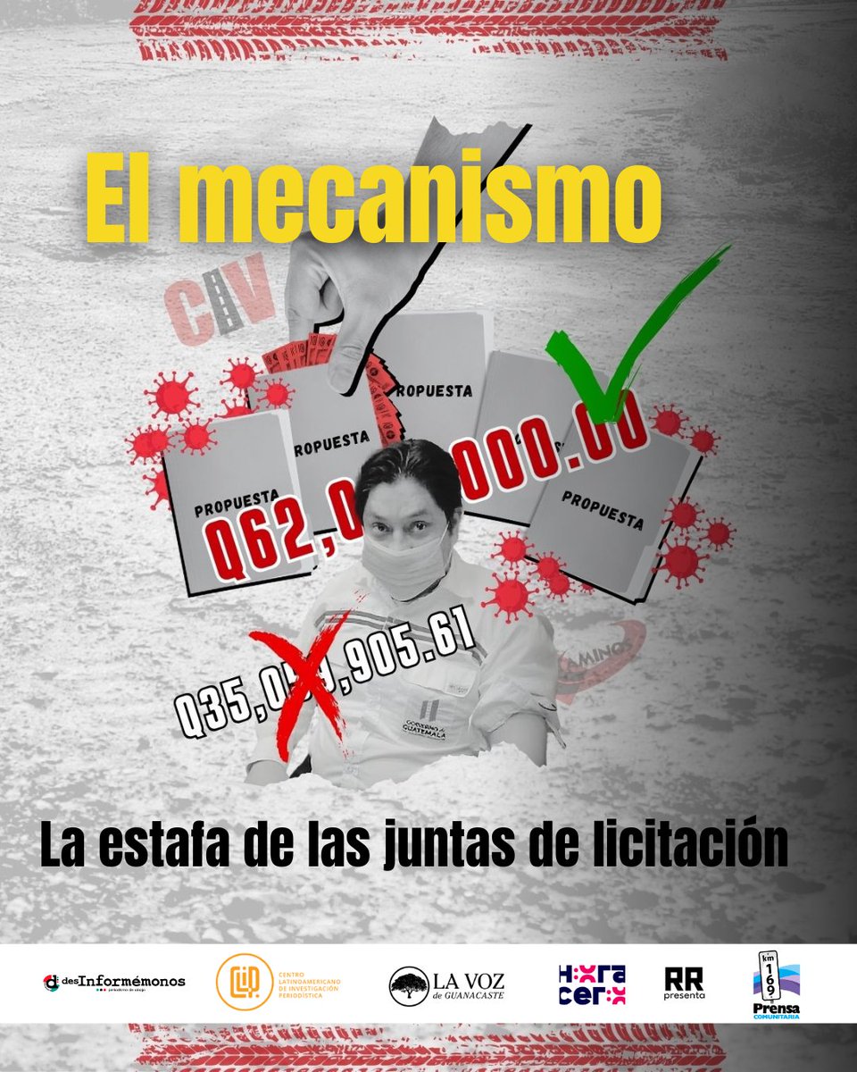 PrensaComunitar's tweet image. #ElMecanismo ⚙️ Revela de qué manera se empezaron a extraer cientos de millones de quetzales del Estado con proyectos de infraestructura para carreteras durante la administración de Giammattei.

Esta es la primera entrega de una extensa investigación de Prensa Comunitaria en…