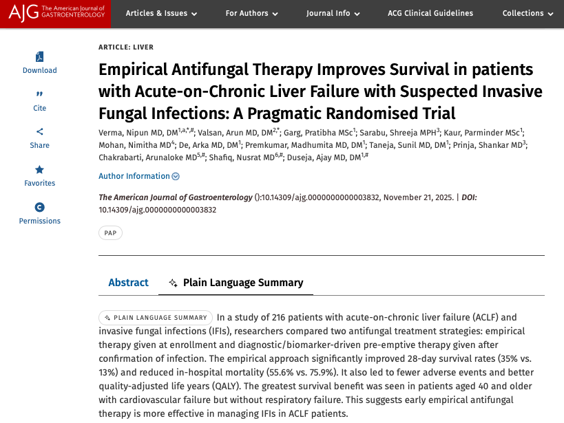AliSMV7's tweet photo. Empirical Antifungal Therapy Improves Survival in patients with Acute-on-Chronic Liver Failure with Suspected Invasive Fungal Infections: A Pragmatic Randomised Trial

🔺Practice changer? As ID doctors, should we hide or show this data?

https://t.co/vbMOx15gIk https://t.co/R5iHBSL0zB