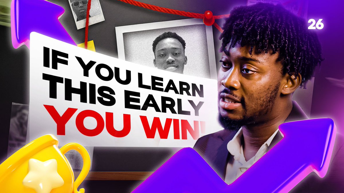 unscript_ed's tweet image. NEW VIDEO! 🚨 

26 Lessons at age 26 | I Wish I Knew This Earlier
youtu.be/Ly9aQfYt_Ec