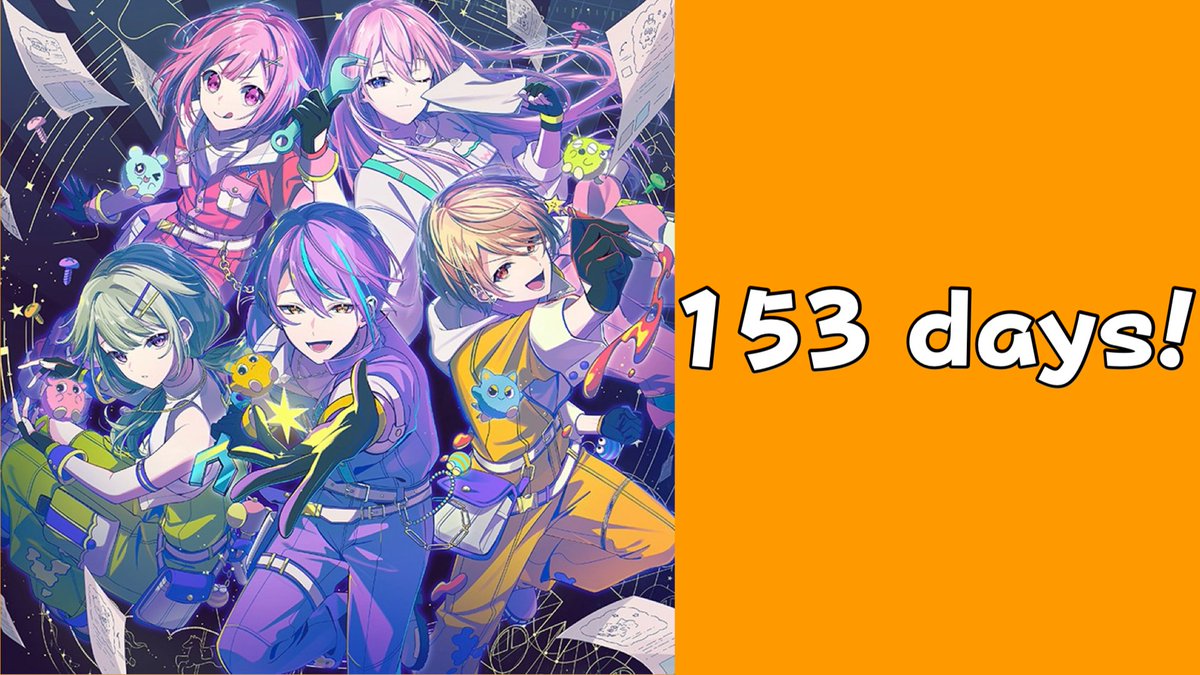 countdown_prsk's tweet image. 111 days until Nightcord at 25:00’s twelfth single!
125 days until MORE MORE JUMP’s twelfth single!
139 days until Vivid BAD SQUAD’s twelfth single!
153 days until Wonderlands×Showtime&apos;s twelfth single!