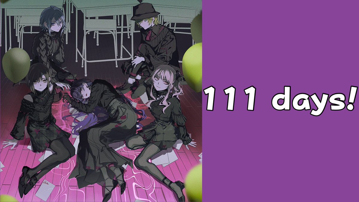 countdown_prsk's tweet image. 111 days until Nightcord at 25:00’s twelfth single!
125 days until MORE MORE JUMP’s twelfth single!
139 days until Vivid BAD SQUAD’s twelfth single!
153 days until Wonderlands×Showtime&apos;s twelfth single!