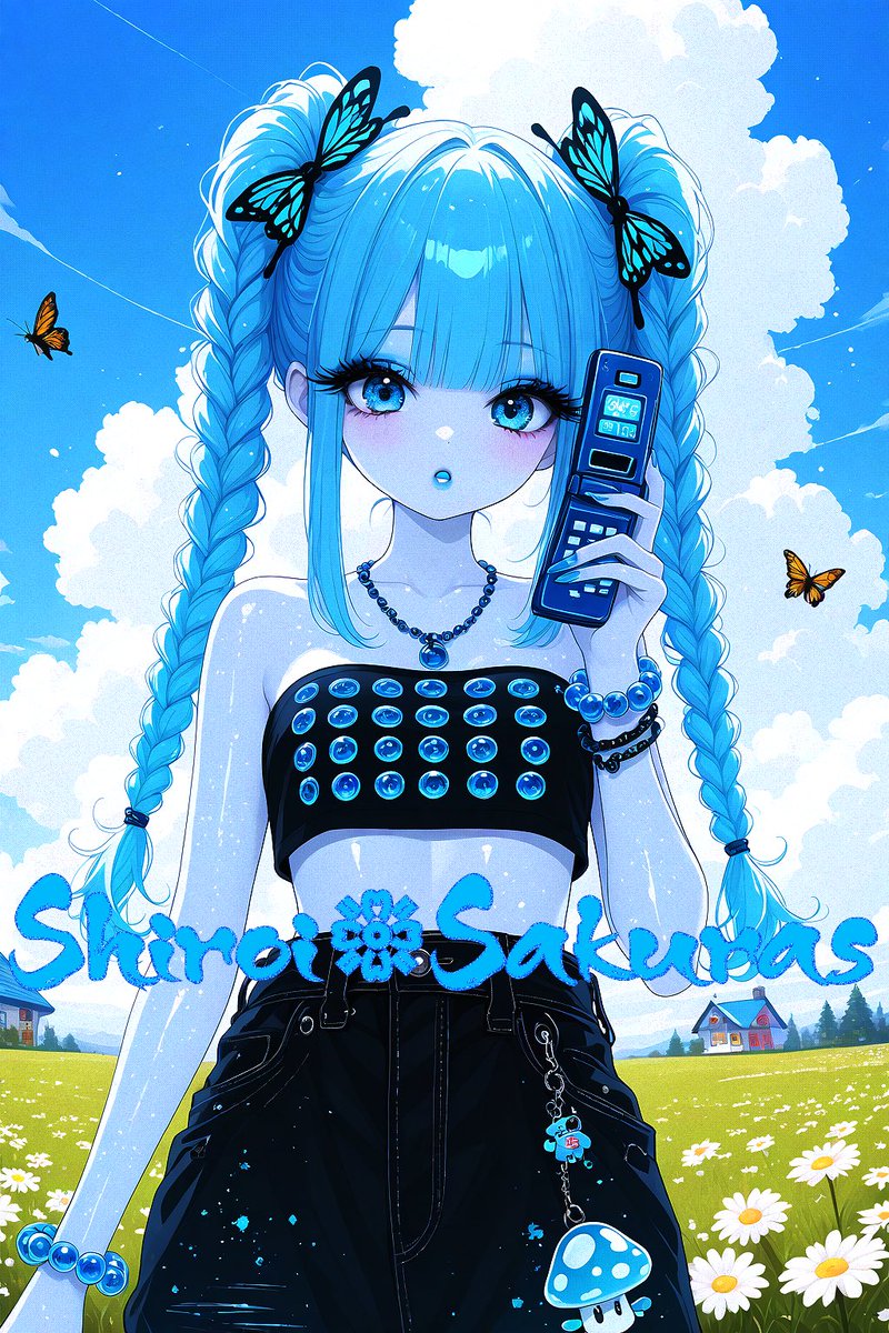 LadyDxvth's tweet image. ah
monitoring spirits iam really tired of ya. 🦋🎲🦋😹
#cybercore #alt #y2k #90s #blue #butterflies #AURA 
#shiroisakuras #aicommunity #aiartcommunity #animeai
