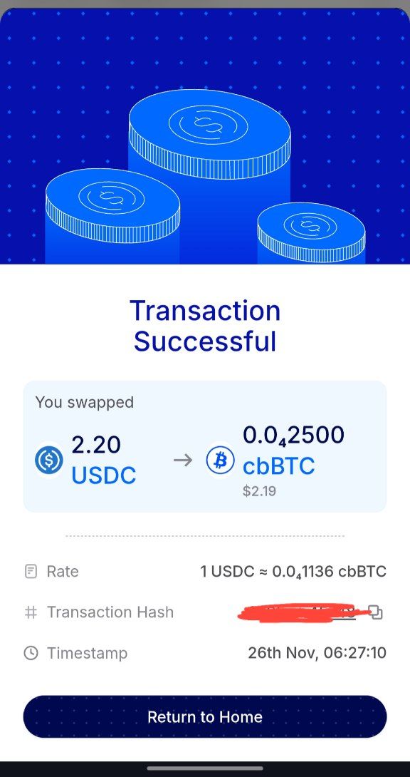 ZoNaveen's tweet image. Day 47 of SIP in cbBTC (BTC) , Using coins.me .

@coinsme_HQ @P2Pdotme

#SIP #coinsdotme #p2pdotme