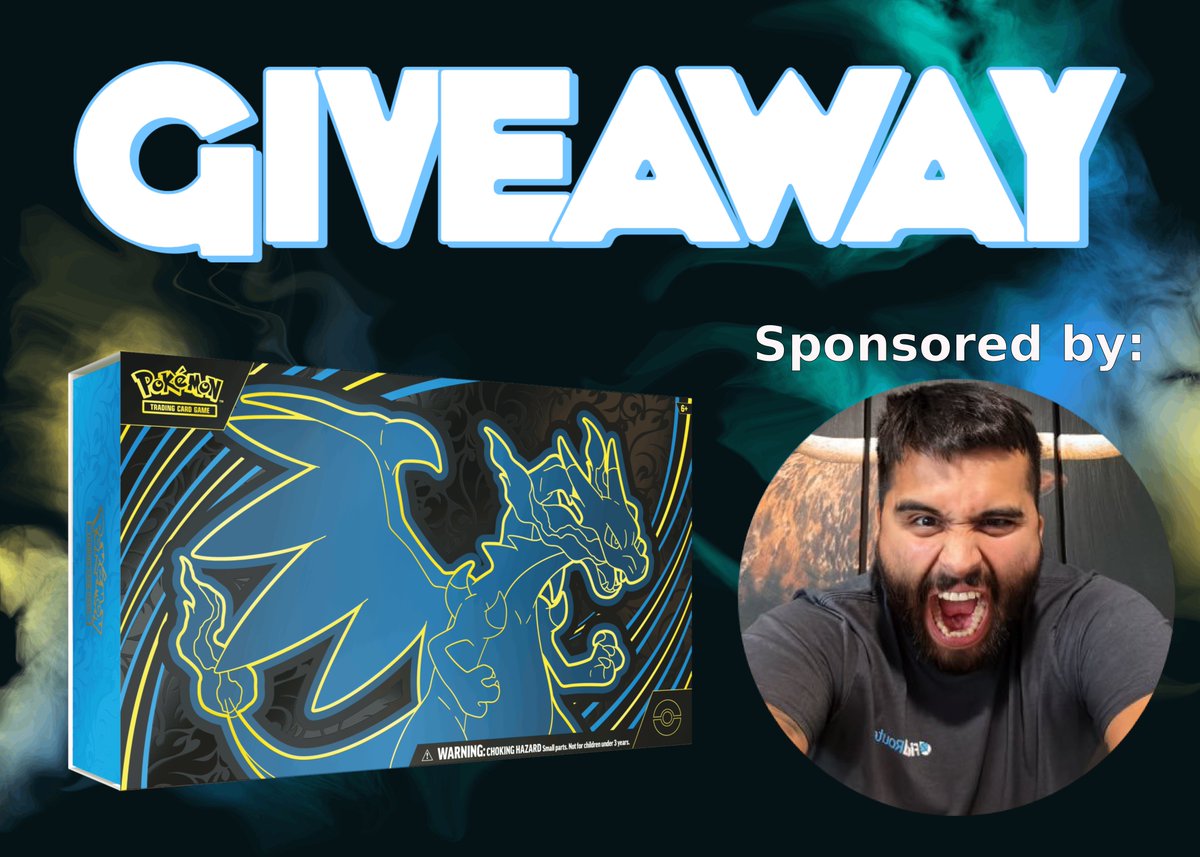 Mega Charizard X ex UPC Giveaway 🎁 

To enter:
✅ Follow <a href="/CousinEddi3/">Eddie B</a> AND <a href="/PokeTCGAlerts2/">Pokemon Alerts & News</a> 
✅ Repost and Like THIS tweet

Winner announced on 12/2! US only. Good luck!
#PokemonTCG #Giveaway #Pokemon