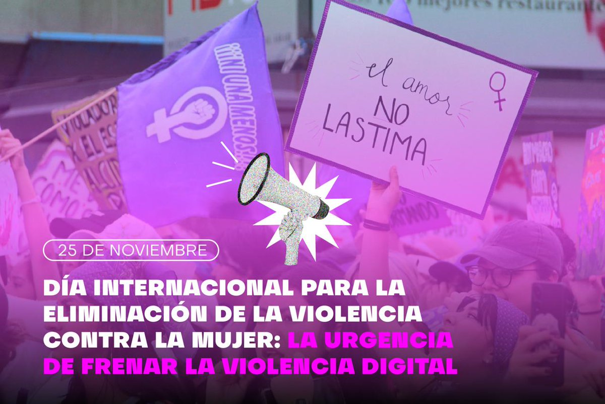 Puedes denunciar:

🟣 Amenazas
🟣 Difusión de contenido íntimo sin consentimiento
🟣 Robo de identidad 
🟣 Manipulación de imágenes con inteligencia artificial

Infórmate: plenilunia.com/equidad-de-gen…

#25N