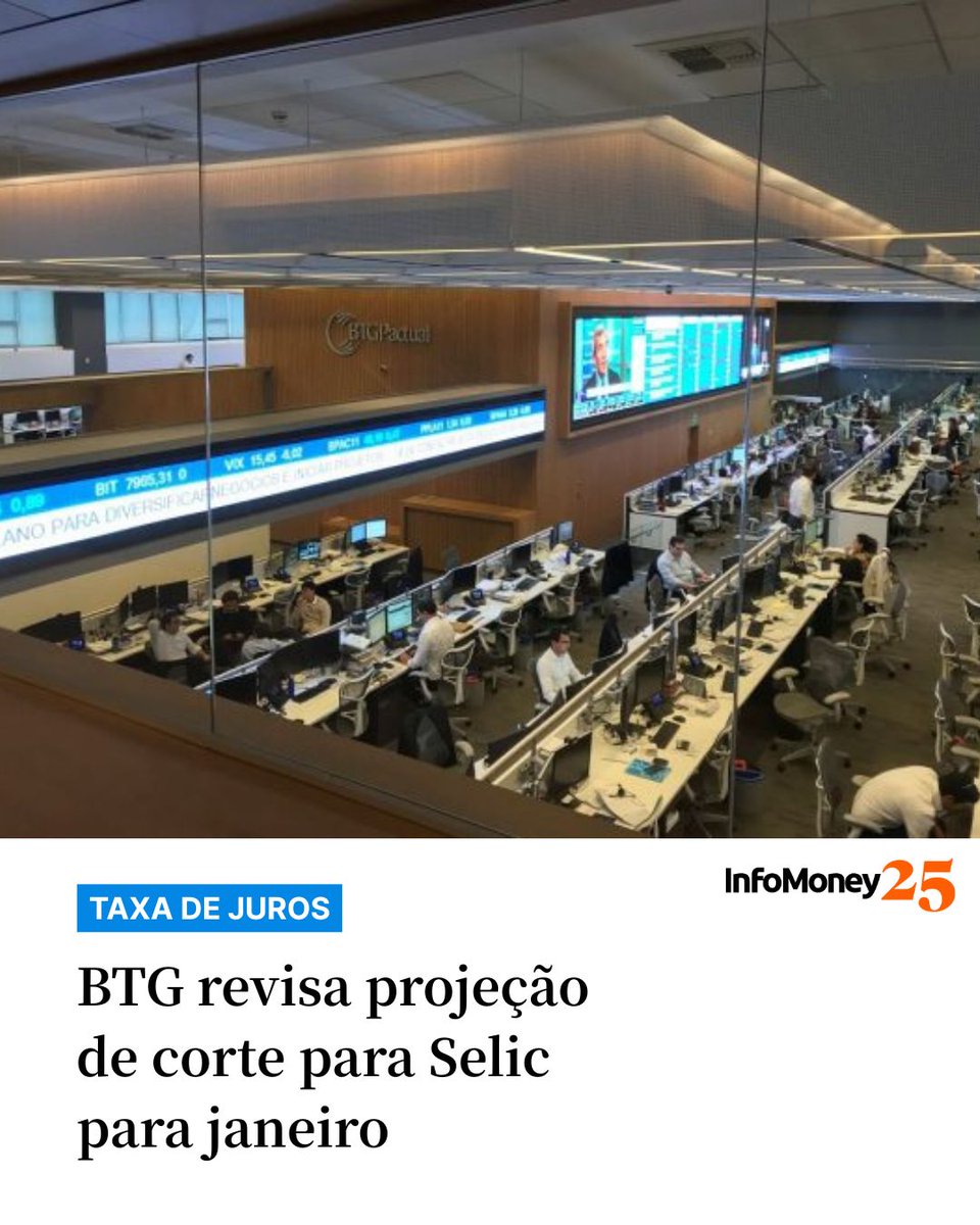 PROJEÇÕES

O banco BTG revisou suas projeções econômicas, com novos números para Índice de Preços ao Consumidor Amplo (IPCA), deficit primário do governo central e, mais importante, início de cortes de juros para janeiro. Em relatório, o banco cita desaceleração da atividade e