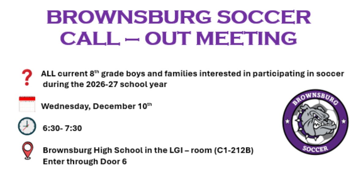 Brownsburg High School Boy’s Soccer tweet media