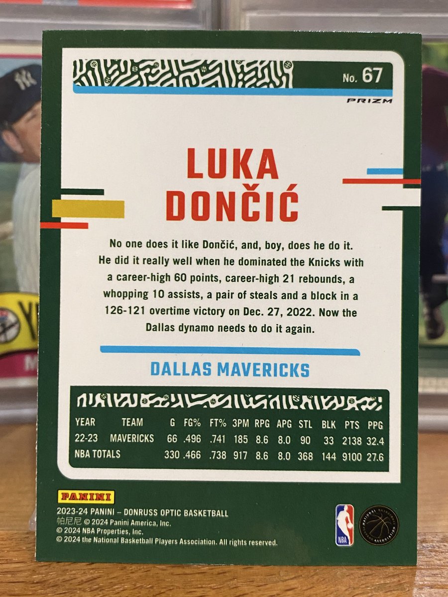 BaseballCardBox's tweet image. $2.50 PWE. Clean card. 
Luka doncic Optic Purple holo Prizm.