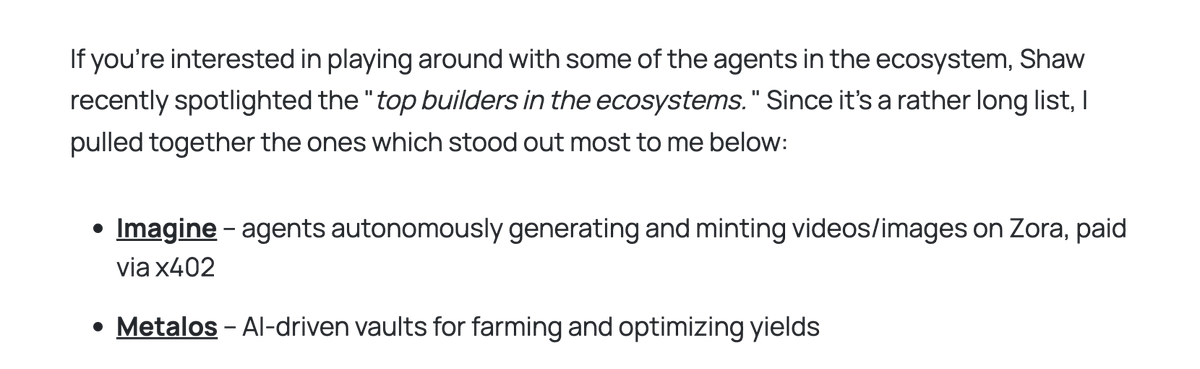 MetalosProtocol's tweet image. Thanks @Bankless and @davewardonline Senior Analyst at @Bankless for the shoutout and mention in your post as one of the top builders in the ecosystems and project that stood out the most. 
Really grateful to be building on @elizaOS_news @ElizaEcoFund @eliza
Check it out:…