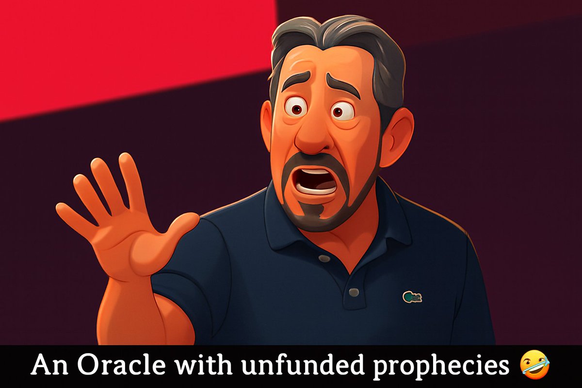 richartasia's tweet image. An Oracle with unfunded prophecies 😆
#OracleAIWorld  #NVIDIA  #DataCenters