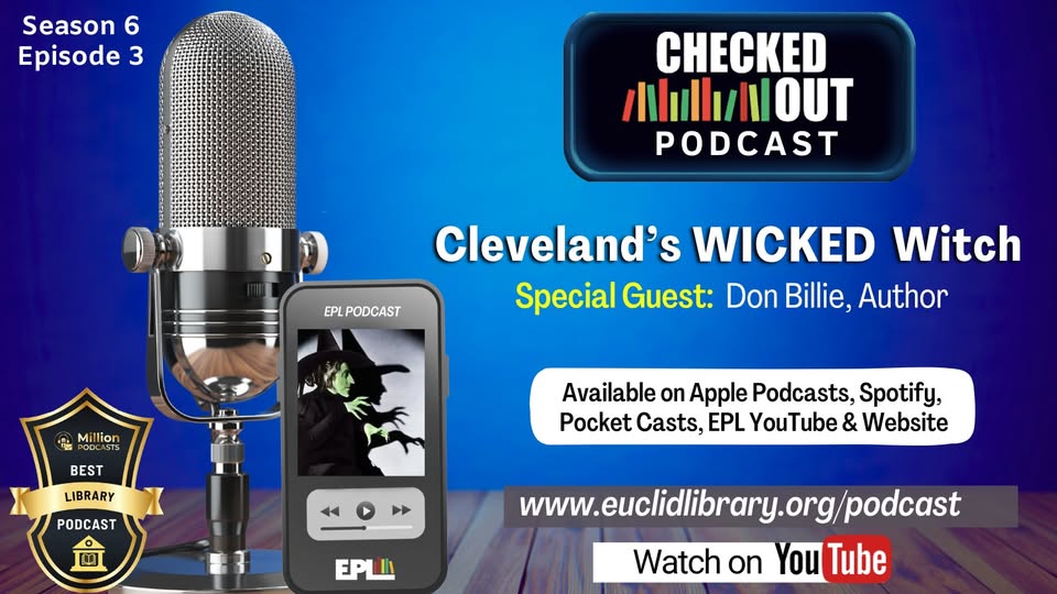 EuclidLibrary's tweet image. Have you seen the new #Wicked movie? Discover Cleveland&apos;s connection with the Wicked #Witch by listening to our #podcast with author Don Billie. Listen on Spotify or on our website: euclidlibrary.org/podcast. Watch it on YouTube: youtu.be/NMHQWgA-5mM
#OurEuclid