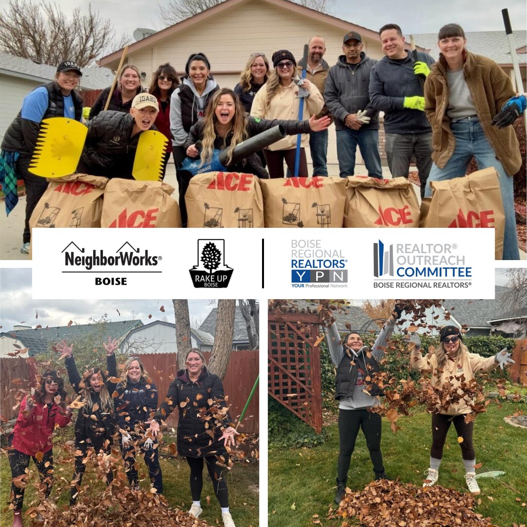 boirealtors's tweet image. We&apos;re starting this week off just right: with a BIG thanks to YOUR Professional Network and the REALTOR® Outreach Committee.

Both committees joined forces and participated in this year&apos;s Rake Up Boise, provided by NeighborWorks® Boise.

#realtoroutreach #networking #idahome