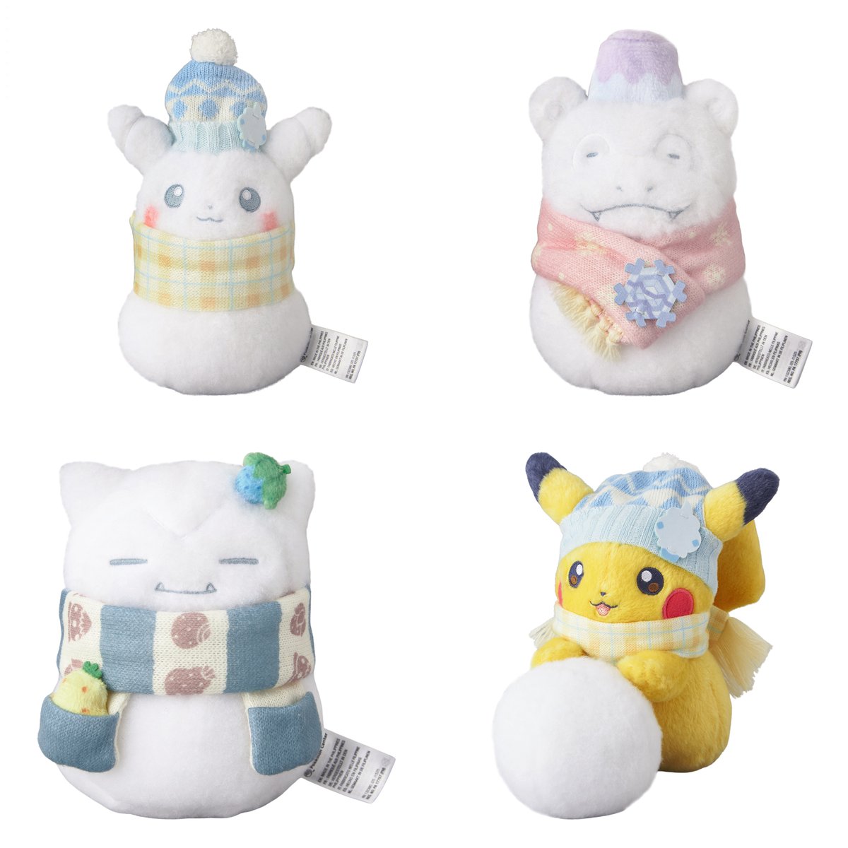 pokecamatomeru's tweet image. ポケセンオンラインで「ゆきだるまぬいぐるみ」シリーズの商品ページが公開されました

📅発売日
11月27日(木)10時00分
※ポケモンセンター店頭は11月29日(土)発売

✅ぬいぐるみ ピカチュウゆきだるま　2,310円
✅ぬいぐるみ ヤドンゆきだるま　2,310円
✅ぬいぐるみ カビゴンゆきだるま　2,310円…