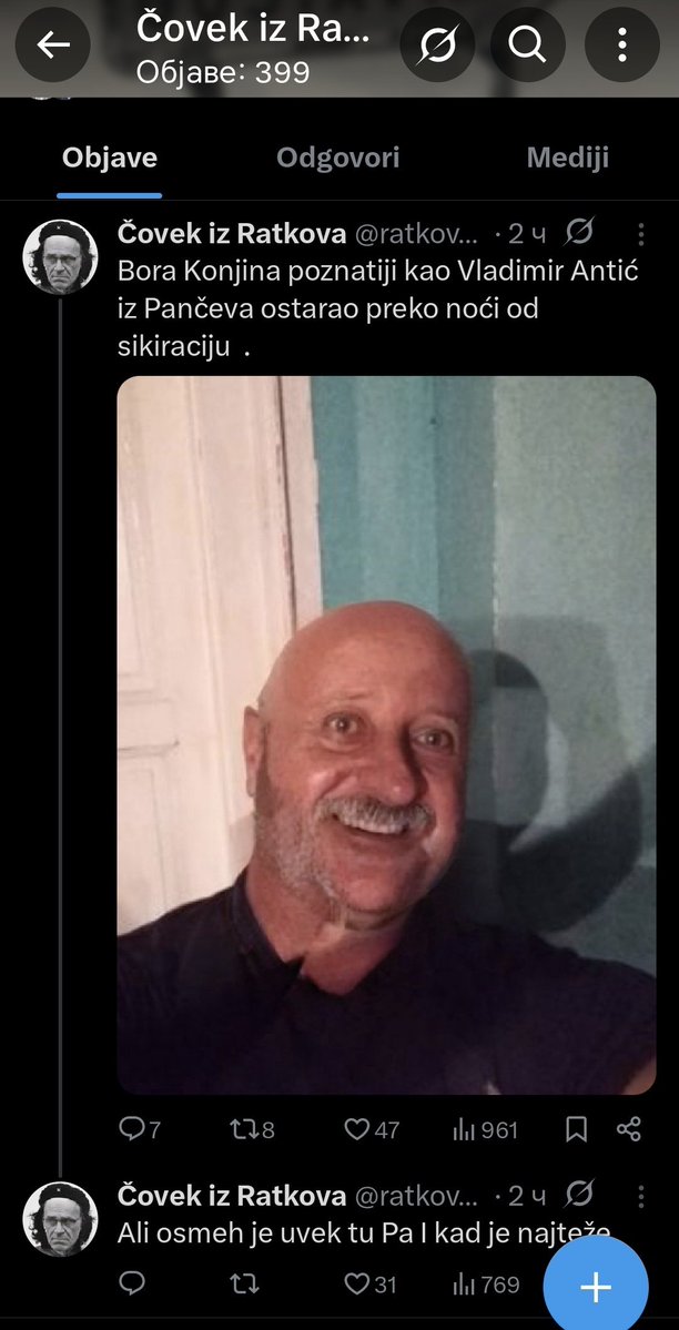 BoraKonj's tweet image. Ovaj nož i rasekotina po vratu svakako pokazuju namere Branka Babića, koje idu u korist svim tvrdnjama o pretnjama smrću koje je doživeo ovaj čovek prethodnih dana.

Još jedna opomena za tužilaštvo da ovaj čovek mora biti uhapšen po službenoj dužnosti, dok ne bude kasno.